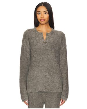 Barefoot Dreams Cozychic Lite Textured Pullover - Grey