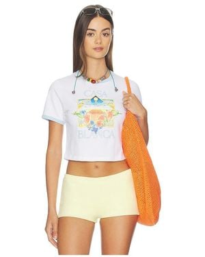 CASABLANCA Ringer Baby Tee - White