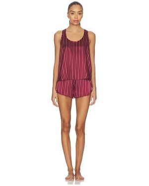 Lunya Washable Silk Tulip Back Set - Red
