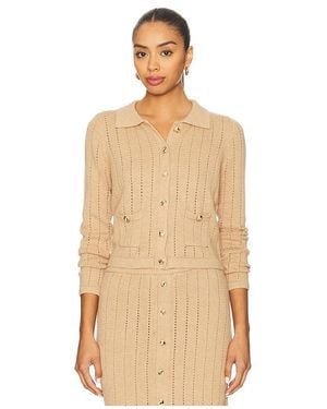 Hevron Cardigan Nanette - Natur
