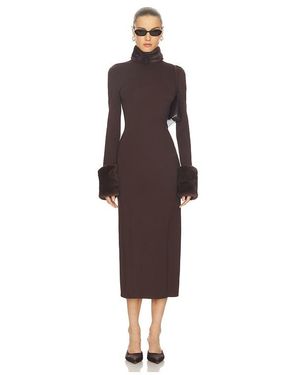 Camila Coelho Isadora Midi Dress - Brown