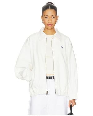 Polo Ralph Lauren Twill Bomber Jacket - White