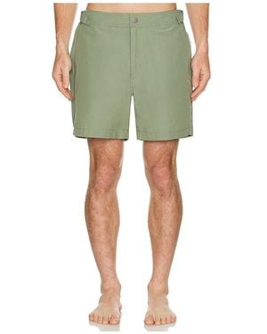 Onia Calder Buckle 5 Swim Trunk - Green