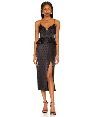 MAJORELLE Marzia Midi Dress - Black