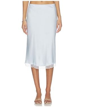 RUE SOPHIE Alva Lace Hem Skirt En Color Bebe Azul Talla (También En S) - Blanco