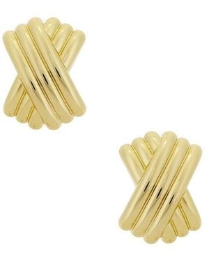 Mega Triple X Earrings - Metallic