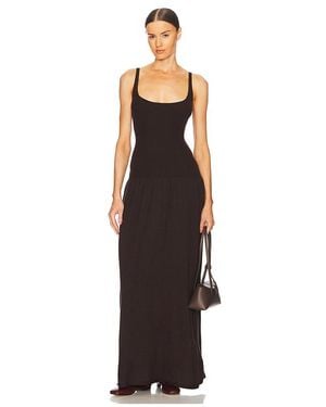 Helsa Maddison Maxi Knit Dress - Brown
