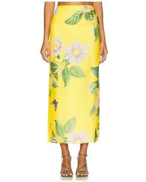 LEO LIN Jing Maxi Skirt - Yellow
