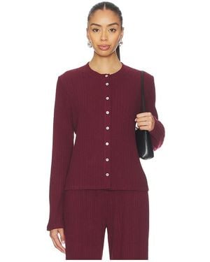 DONNI. The Jumper Rib Cardi - Purple