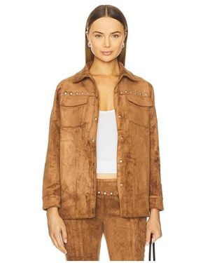 Amanda Uprichard X Revolve Nirvana Suede Jacket - Brown