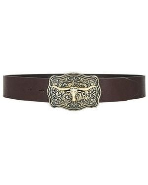 Lamarque X Revolve Rodeo Buckle Belt - Brown