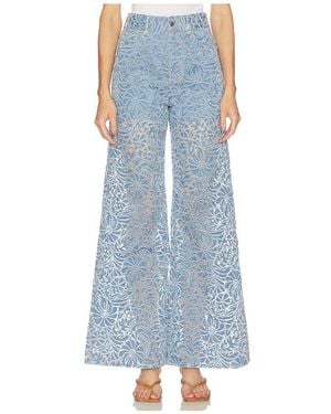 Veronica Beard High-Rise-Jeans Mit Weitem Bein Taylor - Blau