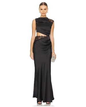 Misha Maxikleid Kimora - Schwarz