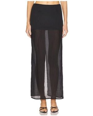 SNDY'S Chloe Sheer Skirt - Black