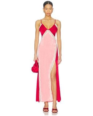 Free People Some Kind Of Love Maxi Slip Dress - Red