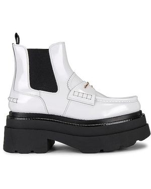 Alexander Wang Bota de plataforma al tobillo carter - Blanco