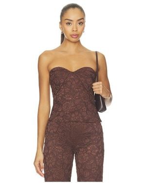 Amanda Uprichard Soho Top - Brown