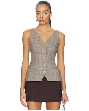 GOOD AMERICAN Plaid Vest - Multicolour
