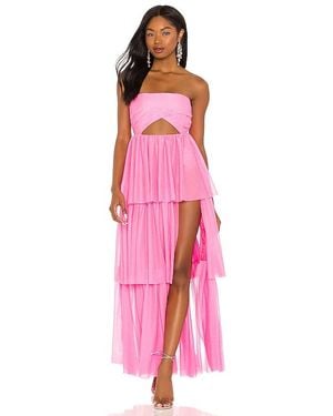 For Love & Lemons X Revolve Juni Maxi Dress - Pink