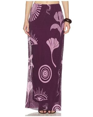 Cala De La Cruz Vela Skirt - Purple