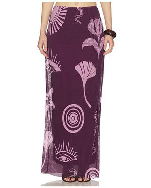 Cala De La Cruz Vela Skirt - Purple