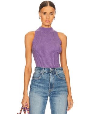 Autumn Cashmere Rib Mock ホルター - パープル