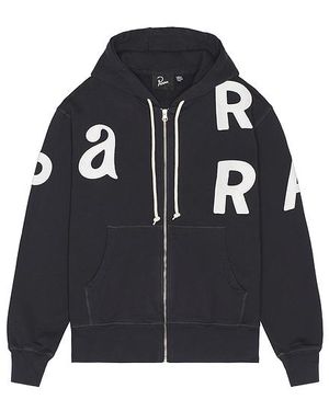 by Parra Kapuzensweatjacke Mit Reissverschluss Word Salad - Schwarz