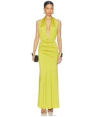 Casona Vestido La Do?A En Color Verde Oliva Talla (También En Xs/S, Xxs/Xs) - Amarillo