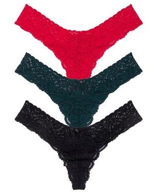 Commando 3 Pack Tg21 Tulip Tanga Thong - Red