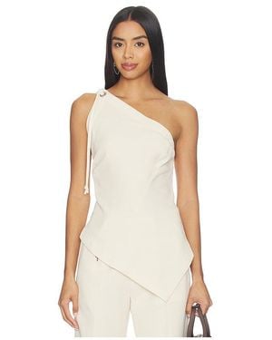 Helmut Lang Asymmetrical Sailor Top トップ - ホワイト
