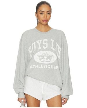 Boys Lie Sudadera Deportiva Cuello Redondo Lie Athletic Dept V3 En Color Gris Claro Talla (También En Xs/S, Xl/Xxl) - Blanco