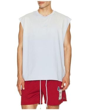 Ryoko Rain Sun Faded Sleeveless Tank - White