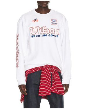 Wilson Playstate Crewneck Sweatshirt - White