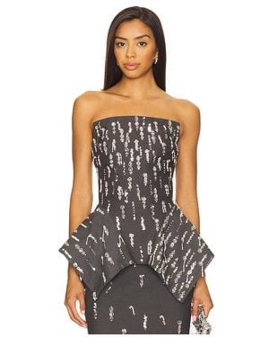 Prabal Gurung Corset Strapless Panier Top - Grey