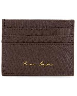 Heaven Mayhem Titular De La Tarjeta Cardholder En Color Marrón Talla