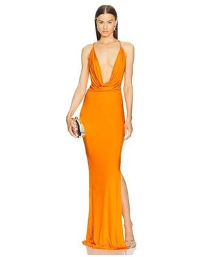 Michael Costello X Revolve Raquel Gown - Orange