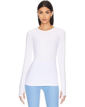 Beyond Yoga Classic Crew Pullover - White