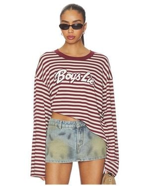 Boys Lie Starlight Boyfriend Longsleeve - Red