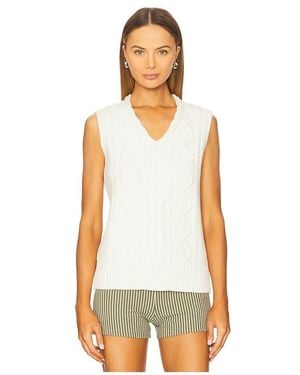 Varley GILET KAY en Cream - Blanc