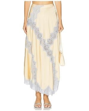 L'academie 'Academie Lay Midi Skirt - Natural
