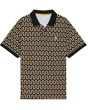 Devereux Golf Disco Rodeo Polo En Color Negro Talla En - Multicolor