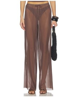 Bondeye Riley Wide Leg Pant - Brown
