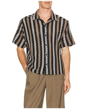 Percival Camisa Wade En Color Negro Talla (También En S, M, Xl/1X)