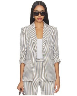 Veronica Beard BLOUSON CLAYTON DICKEY en Brown - Blanc
