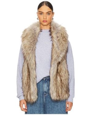Unreal Fur Rubicon Faux Fur Vest - Blue