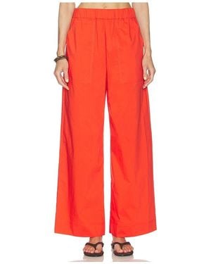 Jonathan Simkhai Arden Pull On Pant - Red