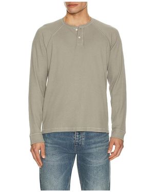 PAIGE Abaroa Henley - Blue