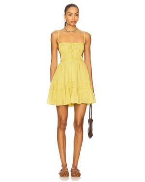 Free People X Free-Est Taking Sides Mini Dress - Yellow