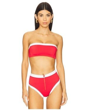 GIGI C X Revolve Zoe Bikini Top - Red