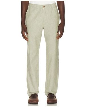 Marine Layer Saturday Hemp Chino Trousers - Natural